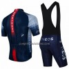 Completo Maglia + Pantaloncino con bretelle 2022 INEOS Grenadiers Manica Corta Blu Scuro